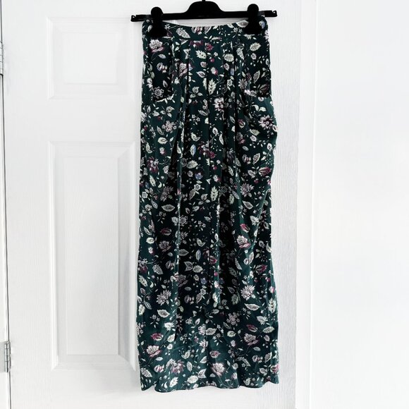 NWT Isabel Marant Green Floral print "Ginkinali" Skirt, Size 34. Fits like XXS - Picture 5 of 11